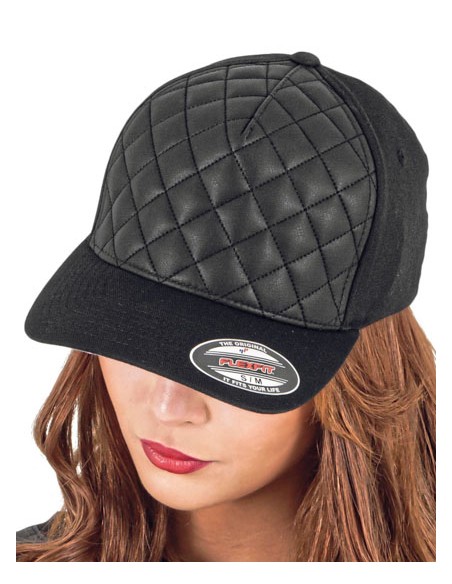 FLE-6277Q-Diamond Quilted Flexfit Cap 2